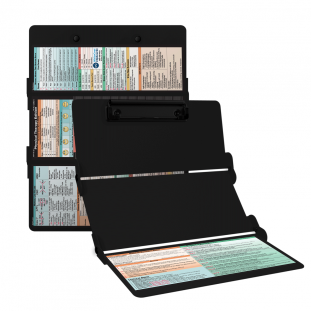 WhiteCoat Clipboard® Trifold - Blackout Physical Therapy Edition